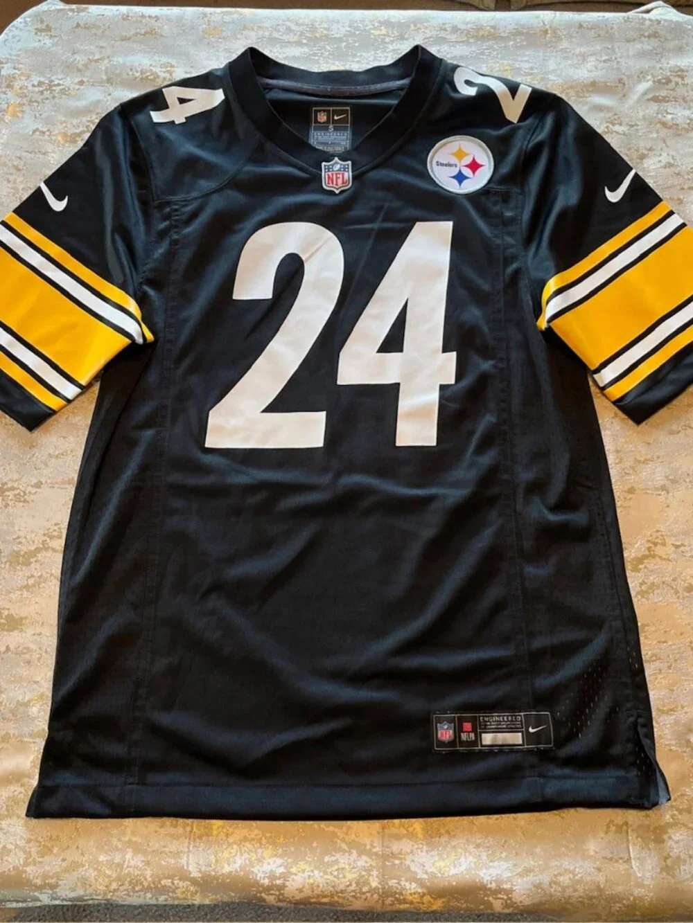 Nike Pittsburgh Steelers Joey Porter #24 Jersey Mens Small Black NFL Football